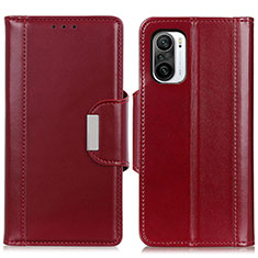 Coque Portefeuille Livre Cuir Etui Clapet M13L pour Xiaomi Mi 11i 5G Rouge