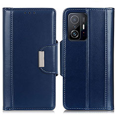 Coque Portefeuille Livre Cuir Etui Clapet M13L pour Xiaomi Mi 11T 5G Bleu