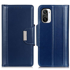 Coque Portefeuille Livre Cuir Etui Clapet M13L pour Xiaomi Poco F3 5G Bleu