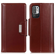 Coque Portefeuille Livre Cuir Etui Clapet M13L pour Xiaomi POCO M3 Pro 5G Marron