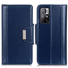 Coque Portefeuille Livre Cuir Etui Clapet M13L pour Xiaomi Poco M4 Pro 5G Bleu