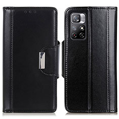 Coque Portefeuille Livre Cuir Etui Clapet M13L pour Xiaomi Poco M4 Pro 5G Noir