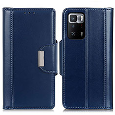 Coque Portefeuille Livre Cuir Etui Clapet M13L pour Xiaomi Poco X3 GT 5G Bleu