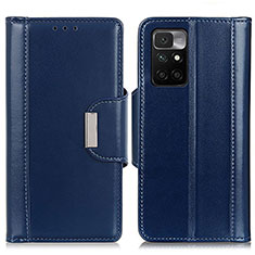 Coque Portefeuille Livre Cuir Etui Clapet M13L pour Xiaomi Redmi 10 4G Bleu