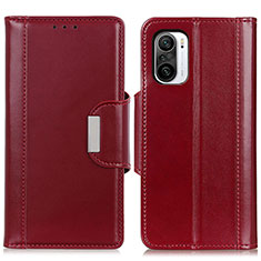 Coque Portefeuille Livre Cuir Etui Clapet M13L pour Xiaomi Redmi K40 5G Rouge