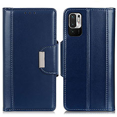 Coque Portefeuille Livre Cuir Etui Clapet M13L pour Xiaomi Redmi Note 10 JE 5G Bleu