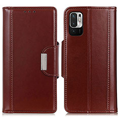 Coque Portefeuille Livre Cuir Etui Clapet M13L pour Xiaomi Redmi Note 10 JE 5G Marron