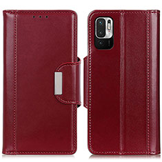 Coque Portefeuille Livre Cuir Etui Clapet M13L pour Xiaomi Redmi Note 10 JE 5G Rouge