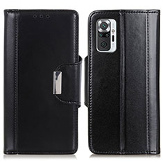 Coque Portefeuille Livre Cuir Etui Clapet M13L pour Xiaomi Redmi Note 10 Pro 4G Noir