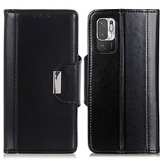 Coque Portefeuille Livre Cuir Etui Clapet M13L pour Xiaomi Redmi Note 10T 5G Noir