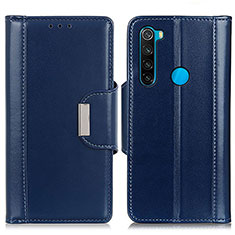 Coque Portefeuille Livre Cuir Etui Clapet M13L pour Xiaomi Redmi Note 8 (2021) Bleu