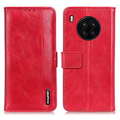 Coque Portefeuille Livre Cuir Etui Clapet M14L pour Huawei Nova 8i Rouge