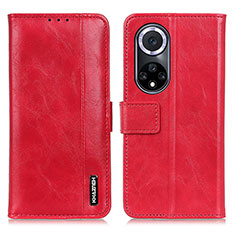 Coque Portefeuille Livre Cuir Etui Clapet M14L pour Huawei Nova 9 Rouge