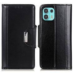 Coque Portefeuille Livre Cuir Etui Clapet M14L pour Motorola Moto Edge 20 Lite 5G Noir