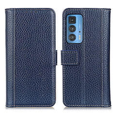 Coque Portefeuille Livre Cuir Etui Clapet M14L pour Motorola Moto Edge S Pro 5G Bleu