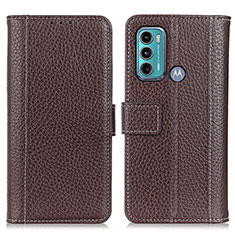 Coque Portefeuille Livre Cuir Etui Clapet M14L pour Motorola Moto G40 Fusion Marron