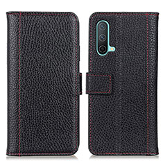 Coque Portefeuille Livre Cuir Etui Clapet M14L pour OnePlus Nord CE 5G Noir