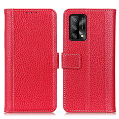 Coque Portefeuille Livre Cuir Etui Clapet M14L pour Oppo A74 4G Rouge