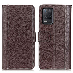 Coque Portefeuille Livre Cuir Etui Clapet M14L pour Realme V13 5G Marron