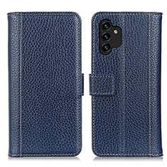 Coque Portefeuille Livre Cuir Etui Clapet M14L pour Samsung Galaxy A13 4G Bleu