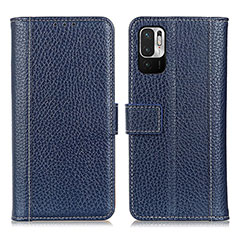 Coque Portefeuille Livre Cuir Etui Clapet M14L pour Xiaomi Redmi Note 10 JE 5G Bleu