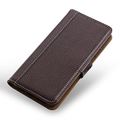 Coque Portefeuille Livre Cuir Etui Clapet M14L pour Xiaomi Redmi Note 10S 4G Marron