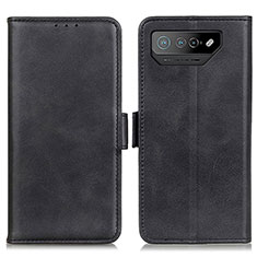 Coque Portefeuille Livre Cuir Etui Clapet M15L pour Asus ROG Phone 7 Noir