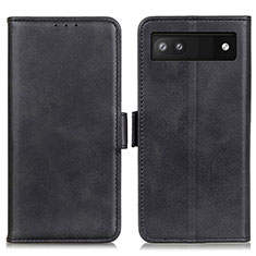 Coque Portefeuille Livre Cuir Etui Clapet M15L pour Google Pixel 6a 5G Noir