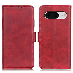 Coque Portefeuille Livre Cuir Etui Clapet M15L pour Google Pixel 8 5G Rouge