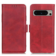 Coque Portefeuille Livre Cuir Etui Clapet M15L pour Google Pixel 8 Pro 5G Rouge