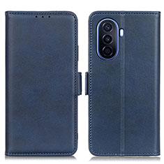 Coque Portefeuille Livre Cuir Etui Clapet M15L pour Huawei Enjoy 50 Bleu