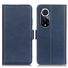 Coque Portefeuille Livre Cuir Etui Clapet M15L pour Huawei Honor 50 5G Bleu