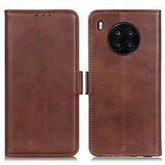 Coque Portefeuille Livre Cuir Etui Clapet M15L pour Huawei Honor 50 Lite Marron