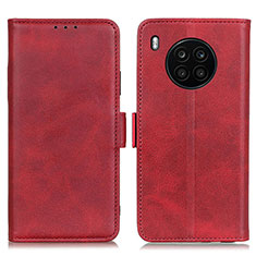 Coque Portefeuille Livre Cuir Etui Clapet M15L pour Huawei Honor 50 Lite Rouge