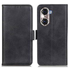 Coque Portefeuille Livre Cuir Etui Clapet M15L pour Huawei Honor 60 Pro 5G Noir