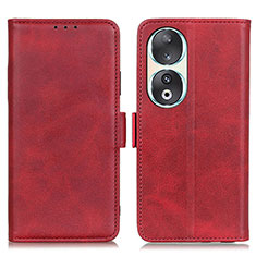 Coque Portefeuille Livre Cuir Etui Clapet M15L pour Huawei Honor 90 5G Rouge