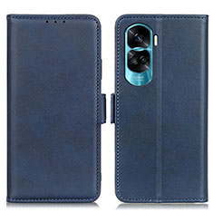 Coque Portefeuille Livre Cuir Etui Clapet M15L pour Huawei Honor 90 Lite 5G Bleu