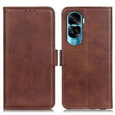 Coque Portefeuille Livre Cuir Etui Clapet M15L pour Huawei Honor 90 Lite 5G Marron