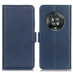 Coque Portefeuille Livre Cuir Etui Clapet M15L pour Huawei Honor Magic4 5G Bleu