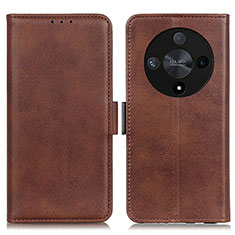 Coque Portefeuille Livre Cuir Etui Clapet M15L pour Huawei Honor X9b 5G Marron