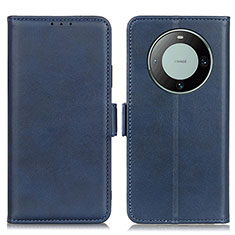 Coque Portefeuille Livre Cuir Etui Clapet M15L pour Huawei Mate 60 Bleu