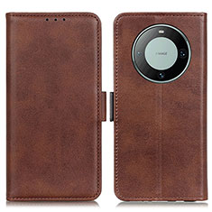 Coque Portefeuille Livre Cuir Etui Clapet M15L pour Huawei Mate 60 Marron