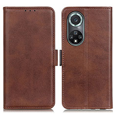 Coque Portefeuille Livre Cuir Etui Clapet M15L pour Huawei Nova 9 Pro Marron