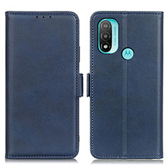 Coque Portefeuille Livre Cuir Etui Clapet M15L pour Motorola Moto E20 Bleu