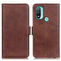 Coque Portefeuille Livre Cuir Etui Clapet M15L pour Motorola Moto E20 Marron