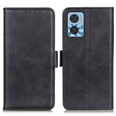 Coque Portefeuille Livre Cuir Etui Clapet M15L pour Motorola Moto E22i Noir