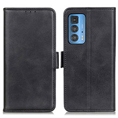 Coque Portefeuille Livre Cuir Etui Clapet M15L pour Motorola Moto Edge 20 Pro 5G Noir