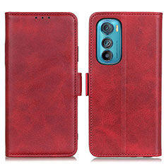 Coque Portefeuille Livre Cuir Etui Clapet M15L pour Motorola Moto Edge 30 5G Rouge