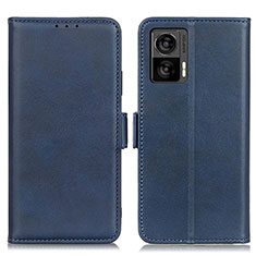 Coque Portefeuille Livre Cuir Etui Clapet M15L pour Motorola Moto Edge 30 Lite 5G Bleu