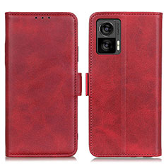 Coque Portefeuille Livre Cuir Etui Clapet M15L pour Motorola Moto Edge 30 Lite 5G Rouge